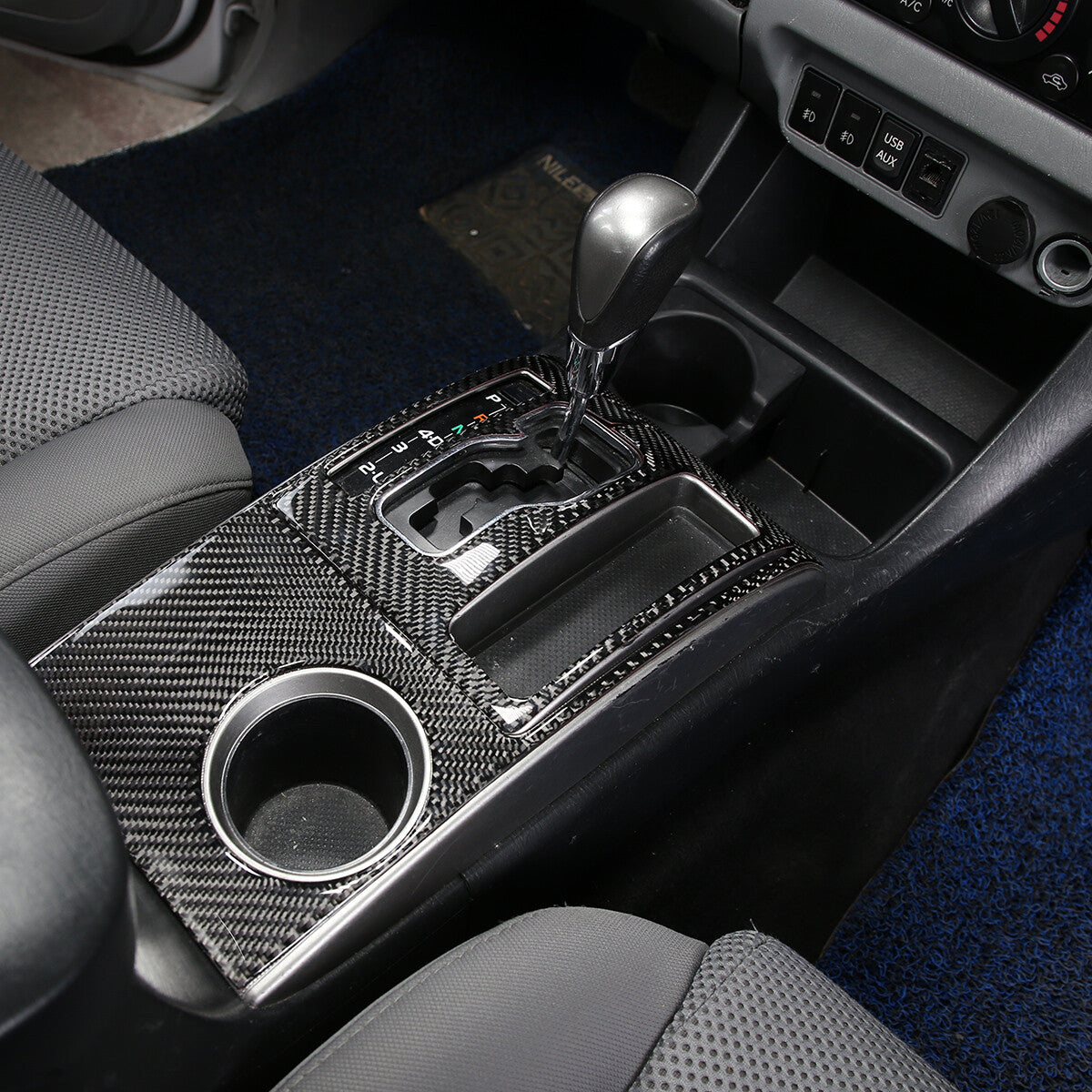 Chrome internal gear shift cover trim suitable for Toyota Prado FJ150 2010-2017