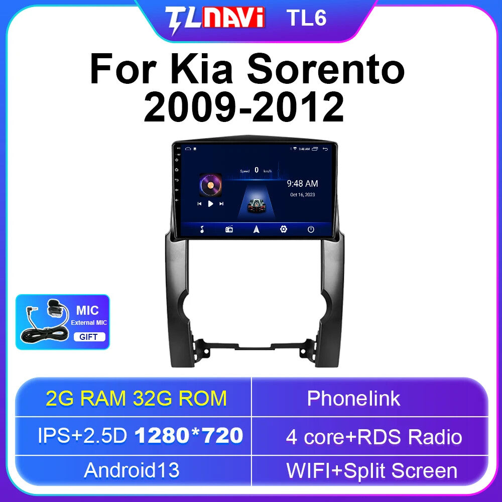 for KIA for Sorento 2 XM 2009-2012 Carplay Car Radio GPS Multimedia Player Screen