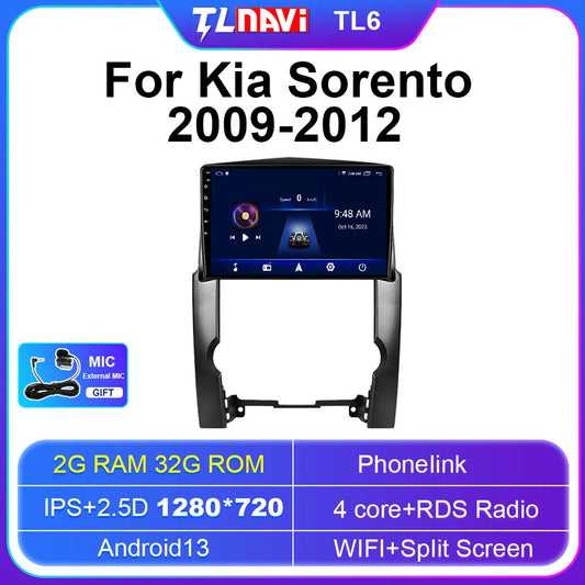 for KIA for Sorento 2 XM 2009-2012 Carplay Car Radio GPS Multimedia Player Screen