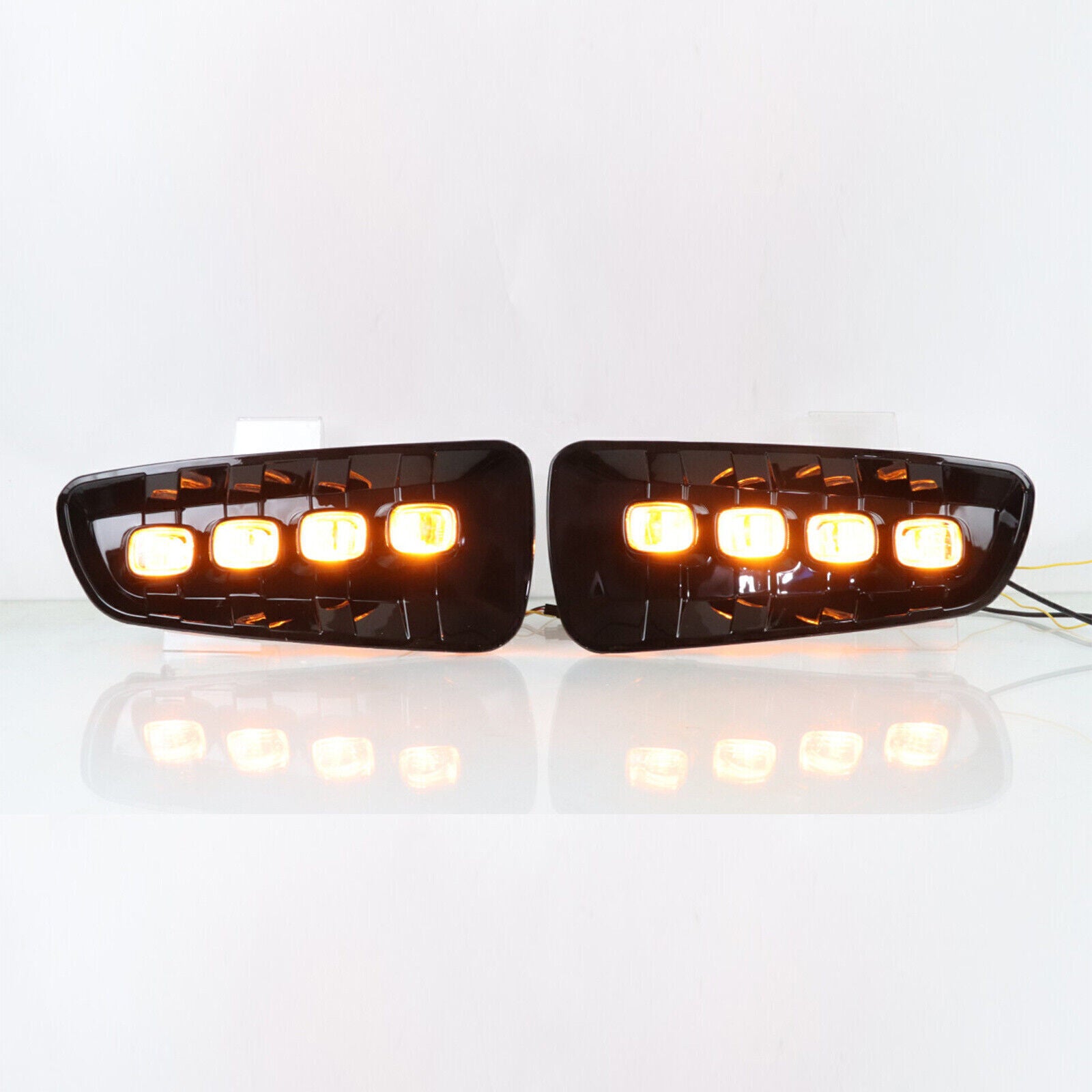 Front Bumper Fog Lights for Ford F150 SVT 2010-2014 LED DRL Turn Signal
