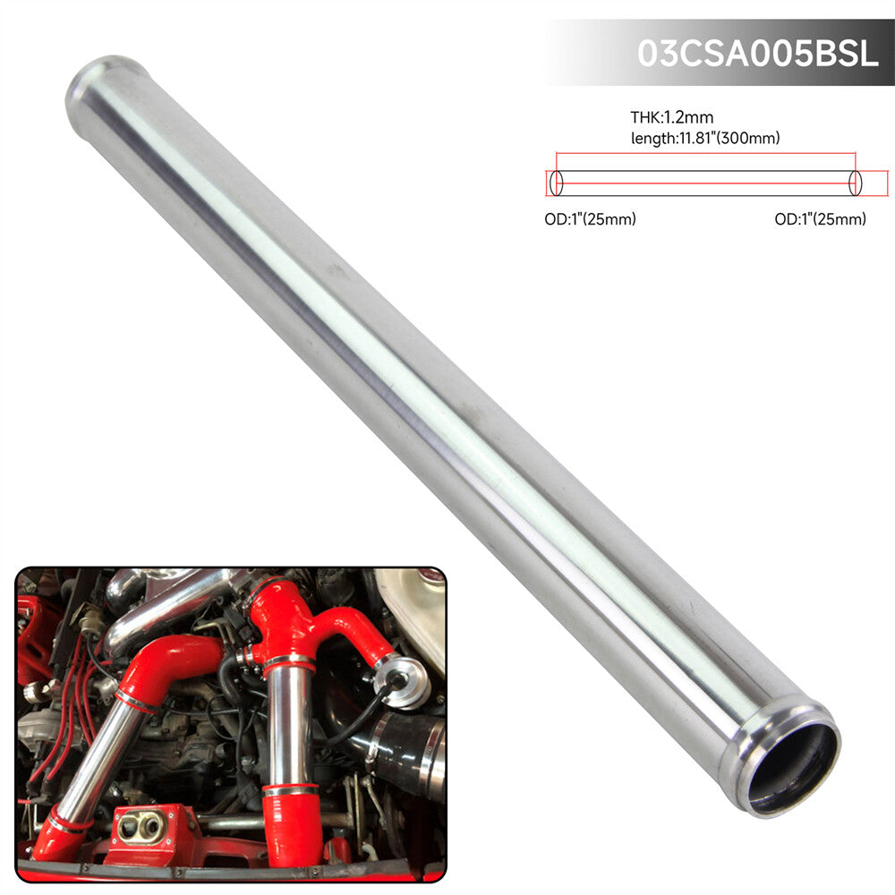 25mm 0.98 inch Aluminum Intercooler Intake Turbo Pipe Piping Tube Hose L=300mm