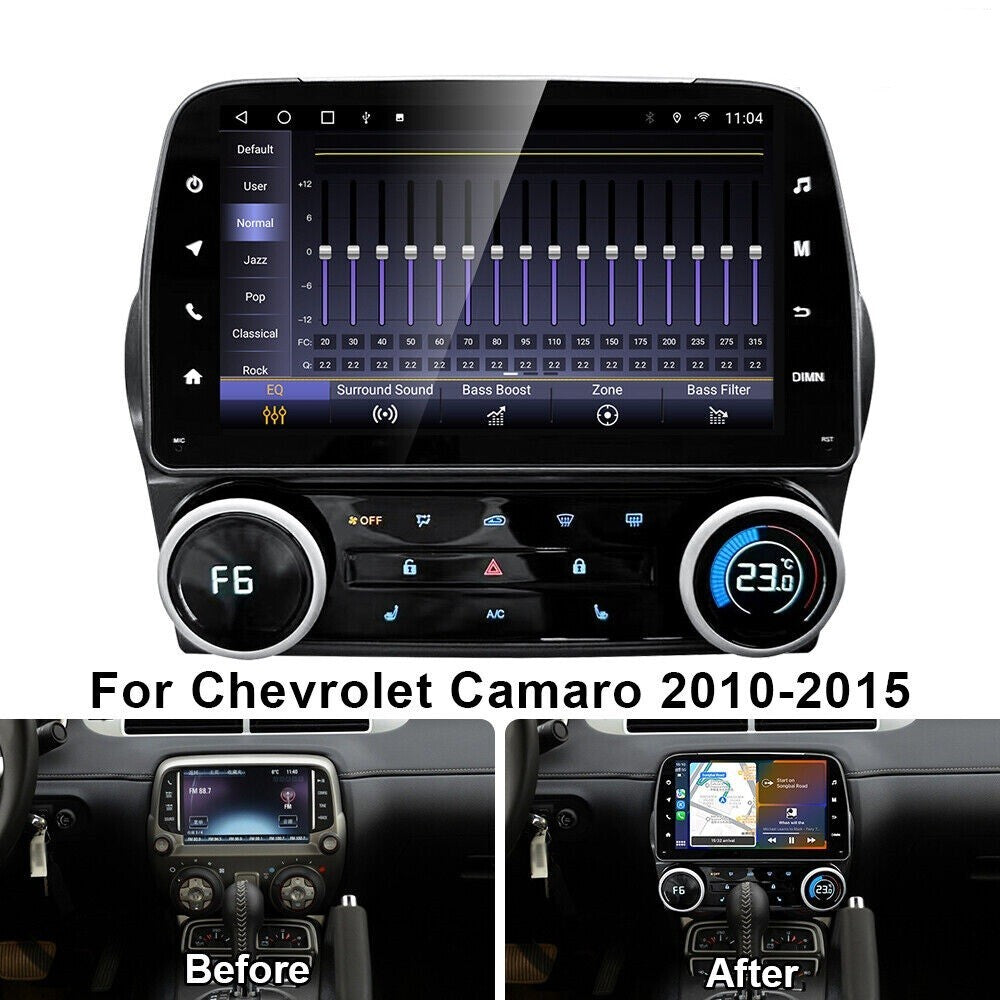 for Chevrolet Camaro 2010-2015 Touch Screen Stereo Auto Radio GPS Player 4+64G