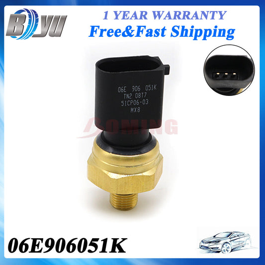 06E906051K for VW for Jetta for Passat GTI Eos for Audi A3 A4 S5 TT Fuel Pressure Sensor