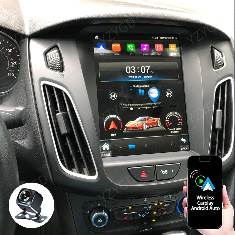 9.7 CarPlay for Ford Focus 2012-2018 Android Car Radio GPS Navi Stereo Screen