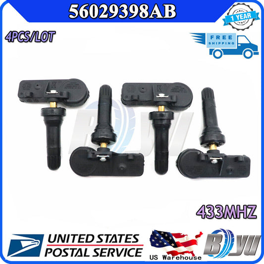 56029398AB Tire Pressure Sensor (TPMS) for 2011, 2012, and 2013 for Dodge for RAM 1500, 2500, and 3500 models.
