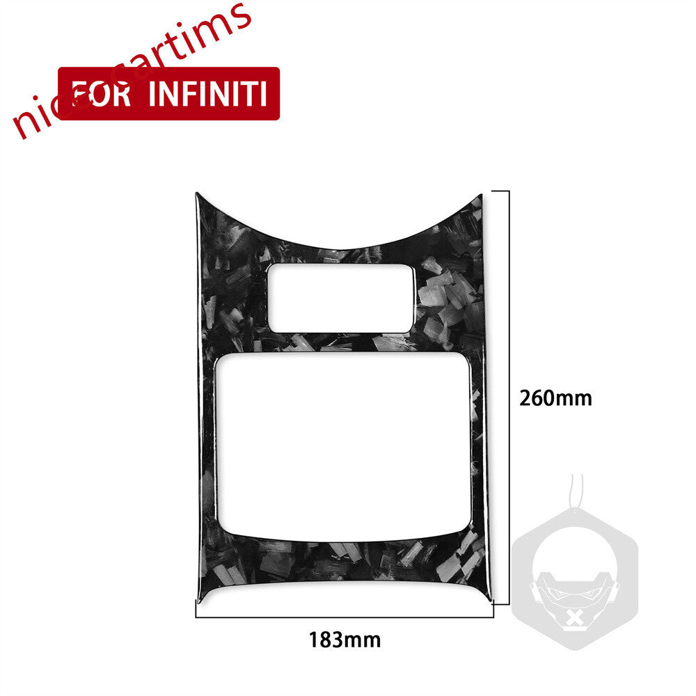 Forged Carbon Fiber Gear Shift Storage Box Trim for Infiniti G37 Sedan 2007-2009