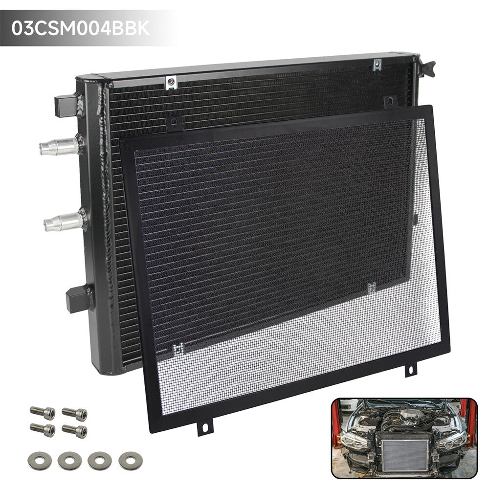 Front Mount Heat Exchanger For 15-19 for BMW M2C M3 M4 F80 F82 F87 S55 3.0L + Cover
