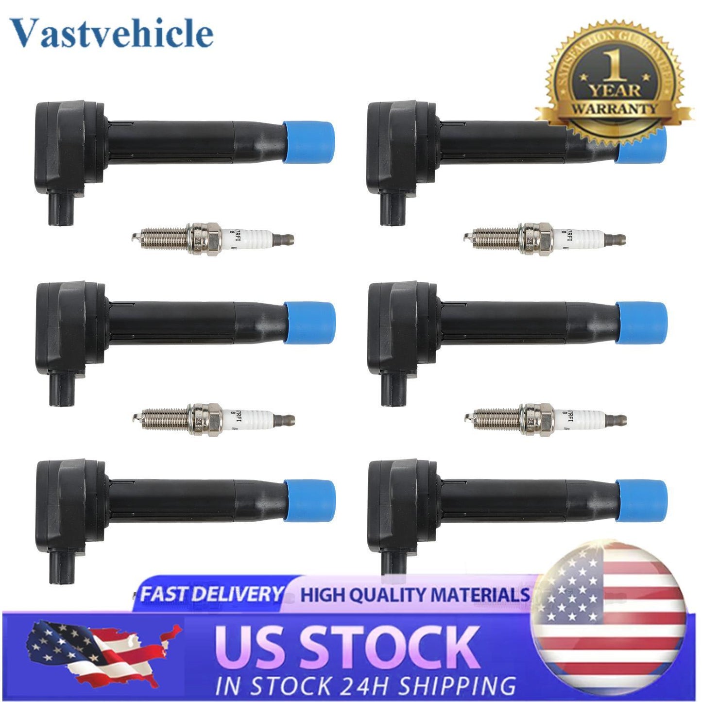 Ignition Coils  Iridium Spark Plugs for Honda Pilot Ridgeline for Acura for RDX UF624