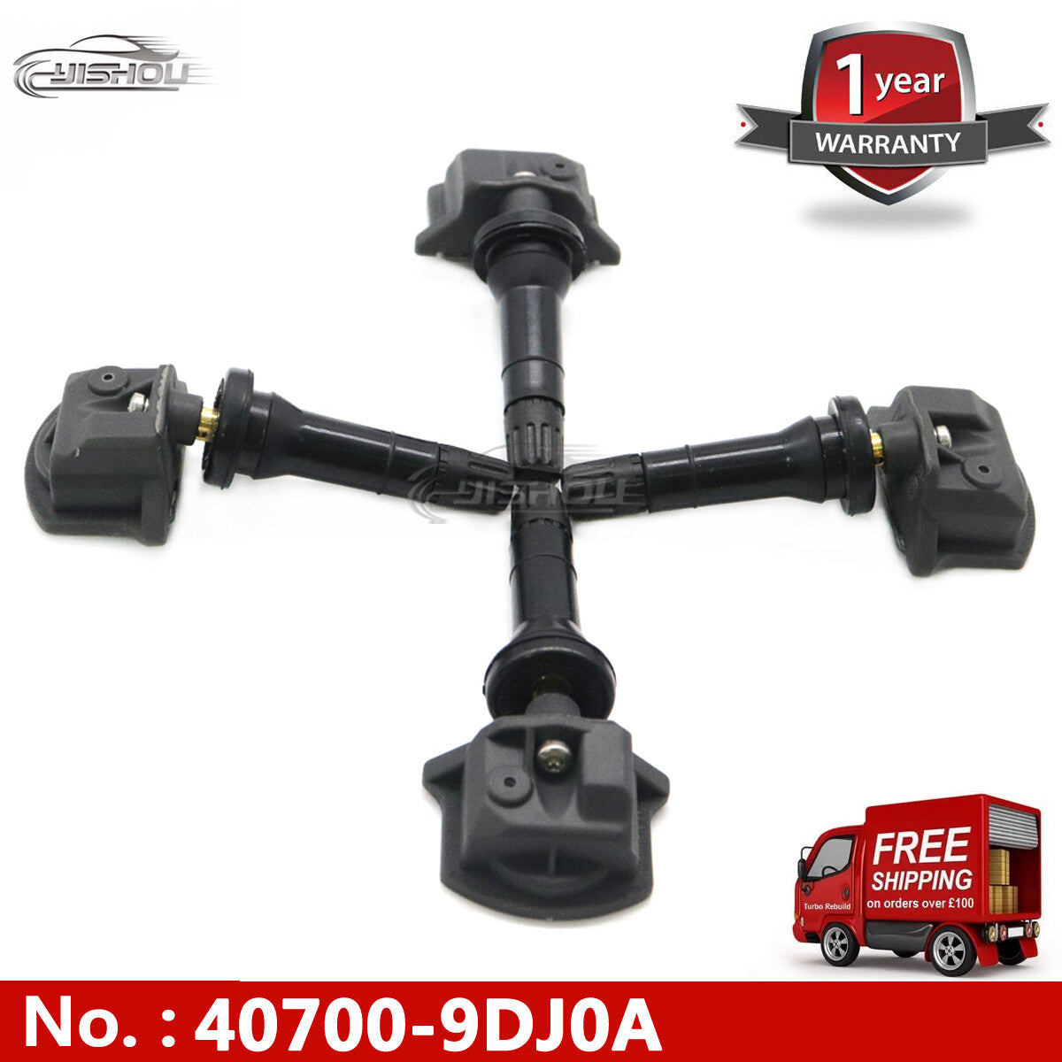 4x 40700-9DJ0A Tire Pressure Sensors (TPMS) for Nissan Murano Pathfinder 433MHz - new