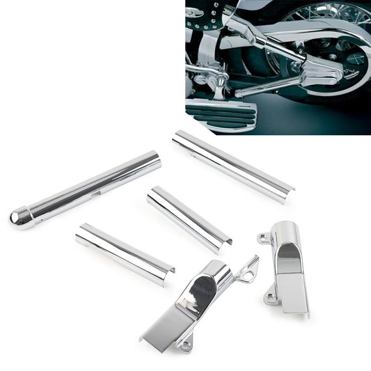 Rear Swingarm Tube Covers Chrome Fit for Harley Davidson Softail 2000-2007