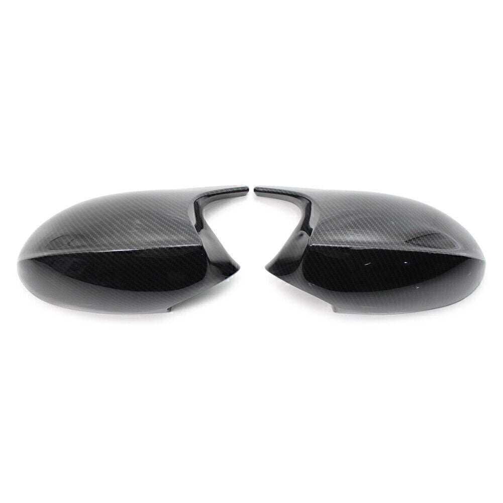 2x Carbon Fiber Rear View Mirror Cover Trim Fit for BMW E90 E91 335xi 328i 328xi