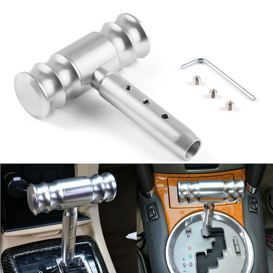 Car Shift Knob Aircraft Joystick Transmission Racing Gear Shifter Silver