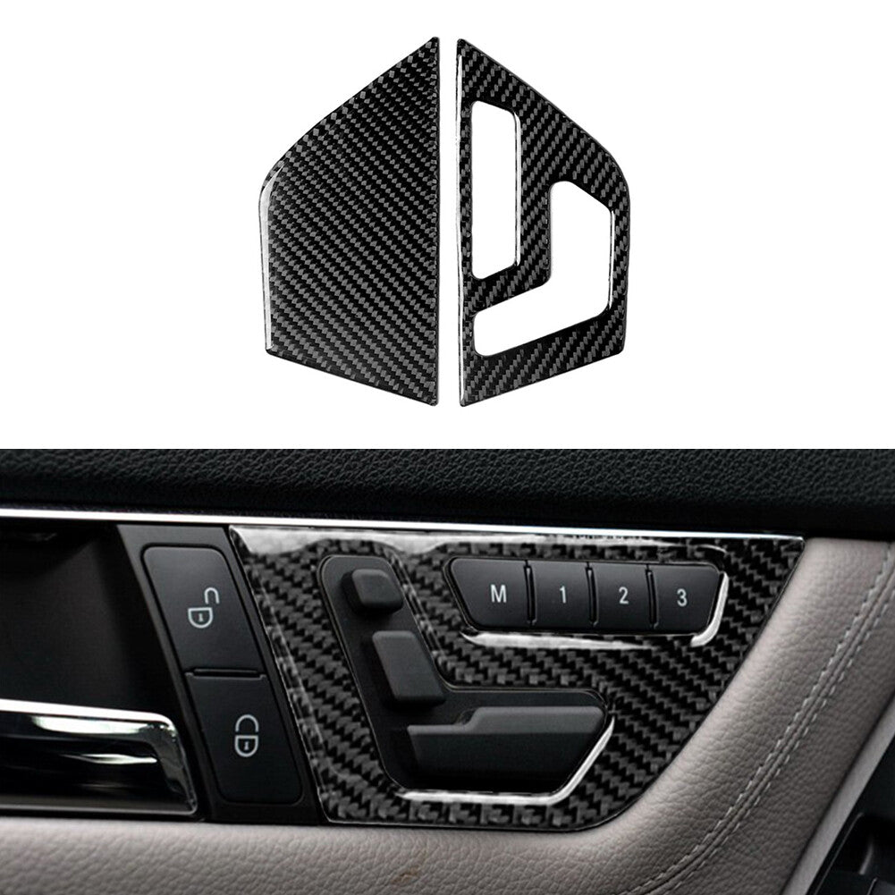 Carbon Fiber Door Handle Cover Trim for Mercedes-Benz C Class W204 07-13 Type A