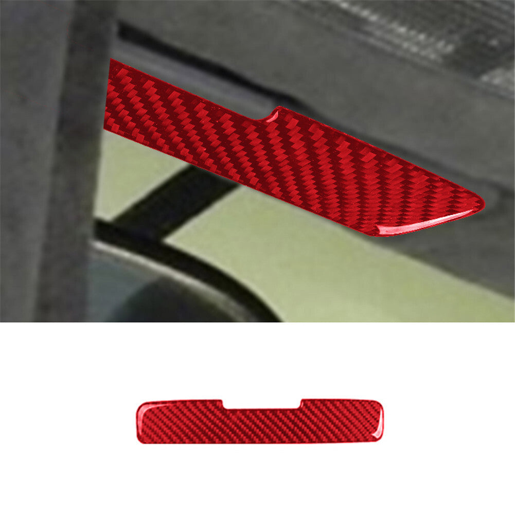 Carbon Fiber Interior Car Sun Visor Panel Trim Frame for Audi TT 8N 2001-06 Red