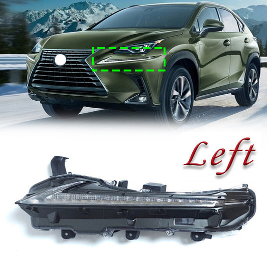 For 2015 2021 for Lexus F-Sport NX NX200t NX300 NX300h LED DRL Fog Light Left Driver