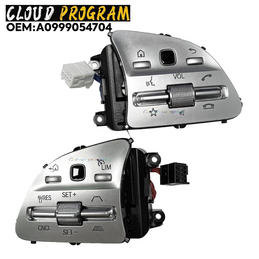 1 pair Steering wheel switch A0999054704 for 2019-2022 for Mercedes-Benz
