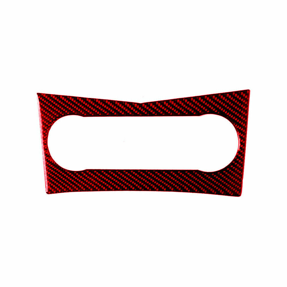 Red carbon fiber AC console interior trim for Mercedes-Benz C-Class W204 2007-10