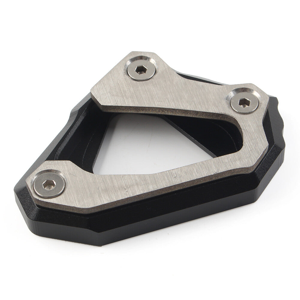 Kickstand Side Stand Enlarger Foot Support Plate Black for Yamaha MT-10 2015-21