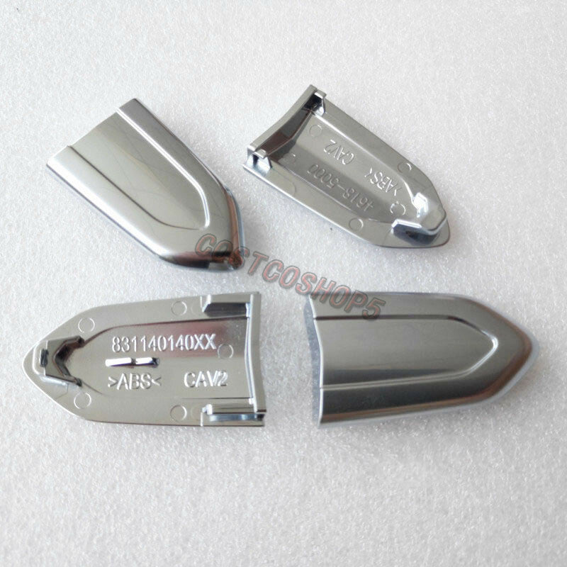 2PCS Door Lock Cylinder Chrome Cover Trim Cap Fit for Cadillac CTS CT6 ATS XTS