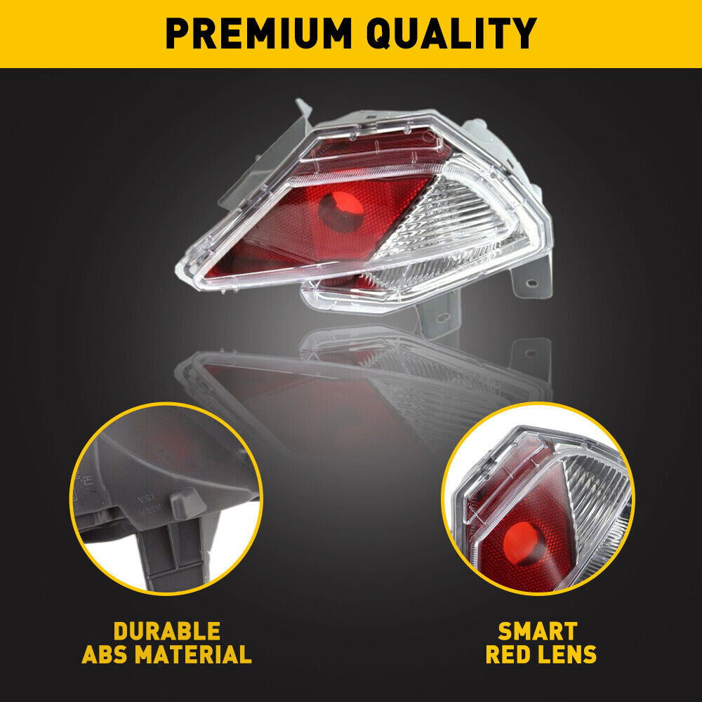 1 Pair For 2016 2017 2018 for Toyota RAV4 Rear Bumper Reflector Light Stop Lamp