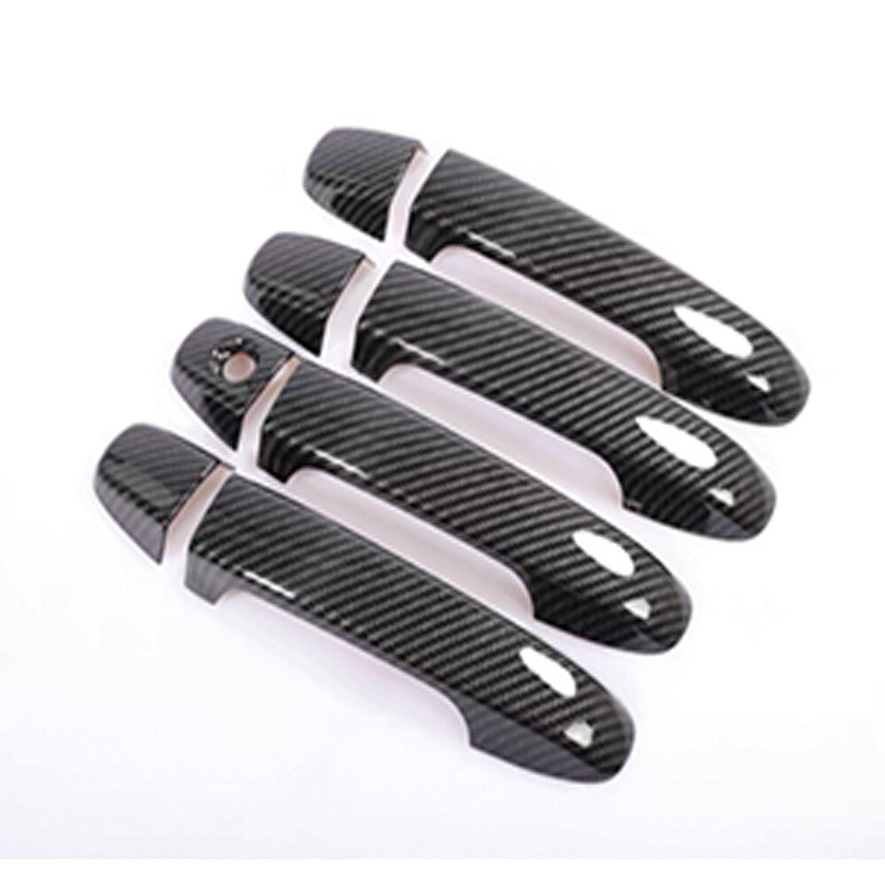 for TOYOTA for CAMRY 12-17 Door Handle Cover W/O for Smart Key 8X ABS Carbon Fiber Style