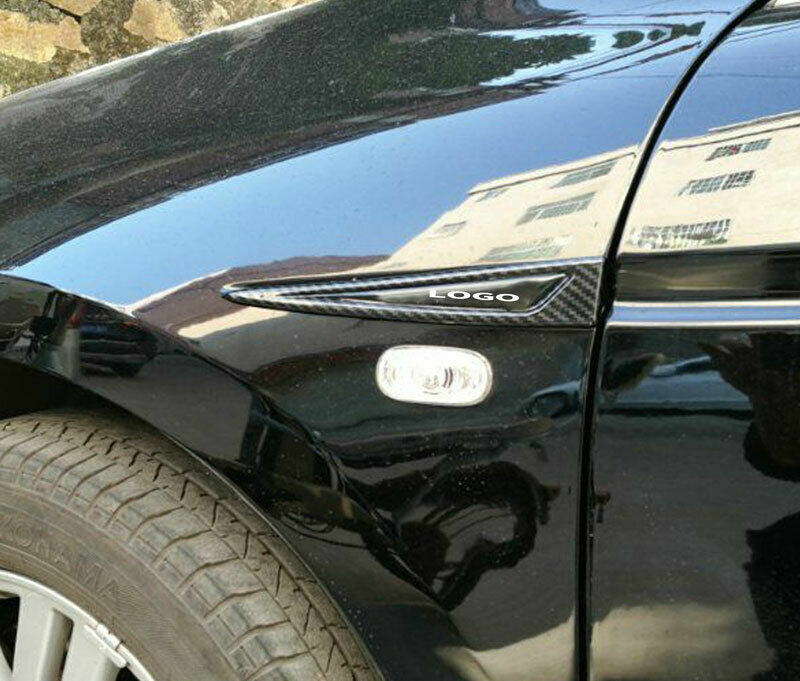 for Honda Accord 2008-2012 Carbon Fiber Look Fender Side Air Outlet Cover Trim