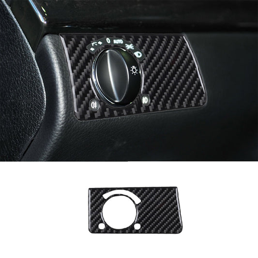 Carbon Fiber Headlight Switch Knob Trim for Mercedes-Benz W211
