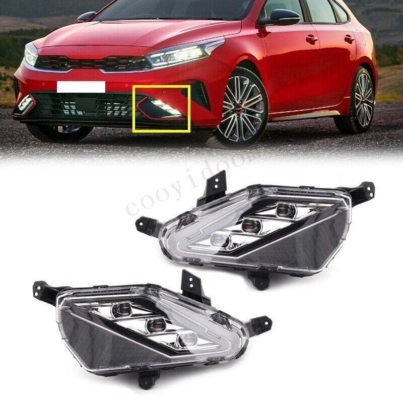 Suitable for Kia Cerato K3 2022 LED DRL front daytime running lights and fog lights