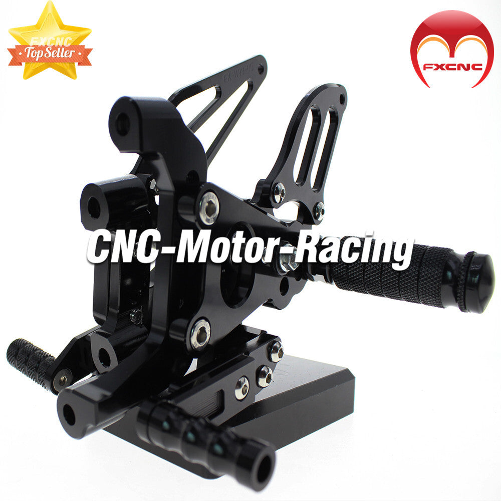 CNC geared feet rear feet suitable for Ducati 899 Panigale 2014-2015 Black