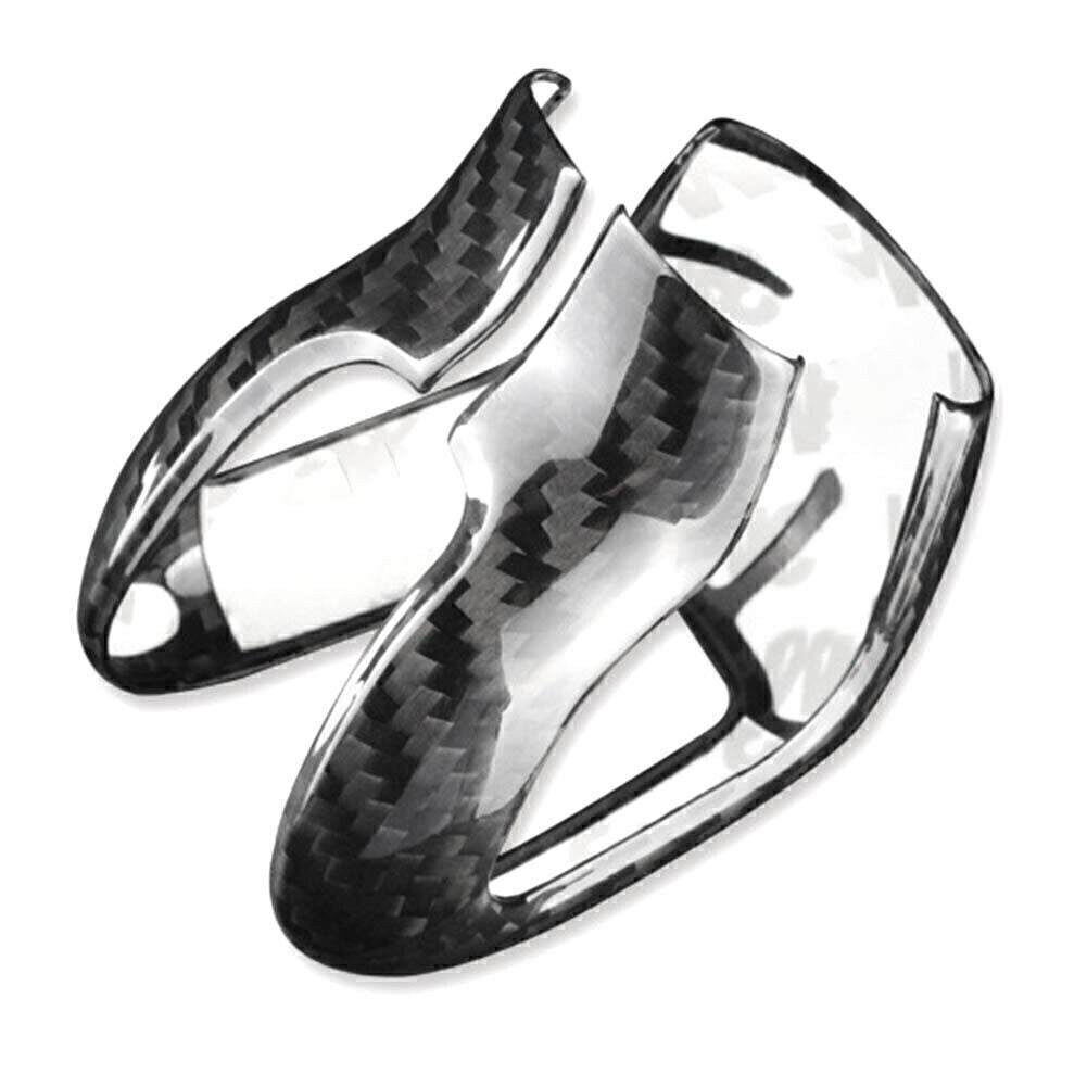 Car Gear Shift Knob Cover Trim for Volvo XC60 XC90 S60 S90 V60 V90 Carbon Fiber