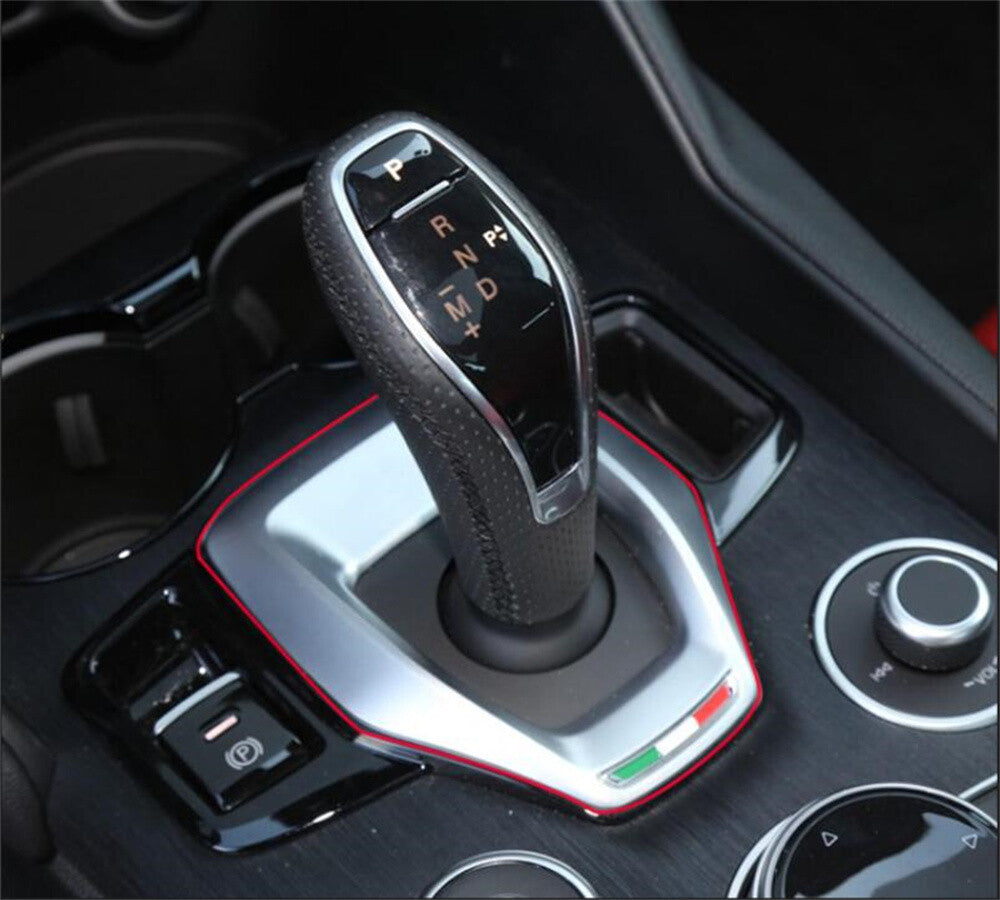 Forged Carbon Fiber Gear Shift Panel Trim for Alfa Romeo Giulia / for Stelvio 2020-22