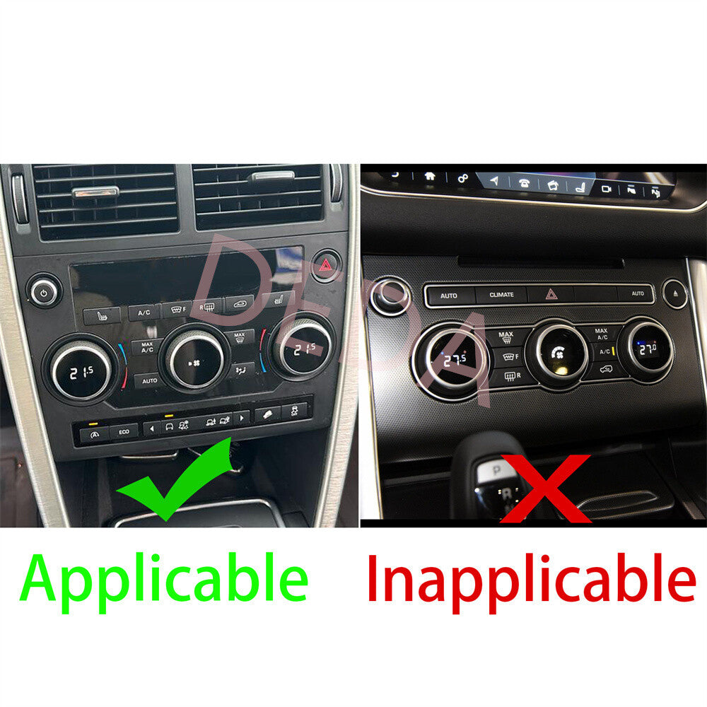 Multimedia Panel AC Switch Trim for Land Rover Discovery Sport 15-19Carbon Fiber