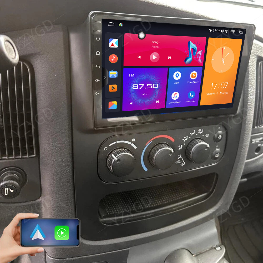9 for Dodge for Ram 2002-2005 Android Auto CarPlay Car Radio GPS Stereo Multimedia