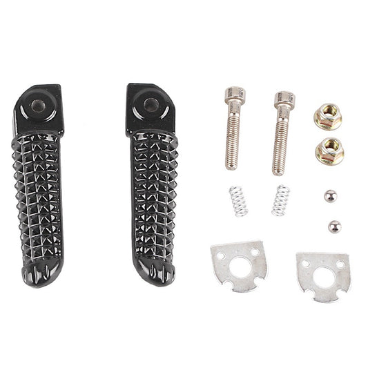 for Yamaha YZF R1 2002-2012 R6 Pair Black Rear Passenger Foot Pegs Footrests