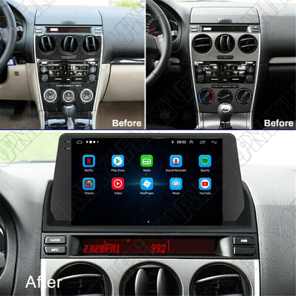 9 For 2002-2008 for Mazda 6 Android 12 Radio Stereo GPS Navigation Mirror Link 16GB