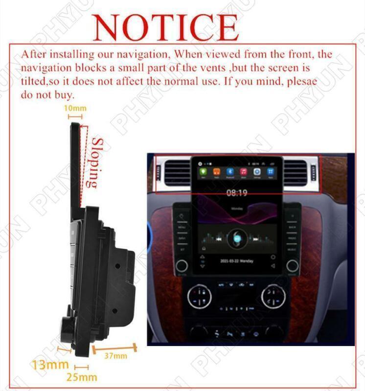 9.5 Android 10.1 Car Stereo GPS for GMC for Sierra 07-13 For Carplay Android Auto