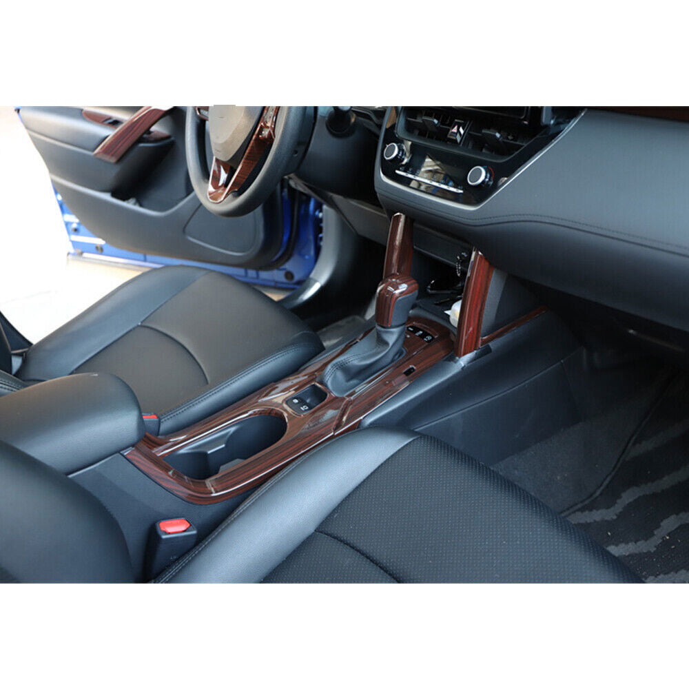 for Toyota for Corolla Cross 22-24 Red Wood Center Control Gear Both Side Trim 4PCS