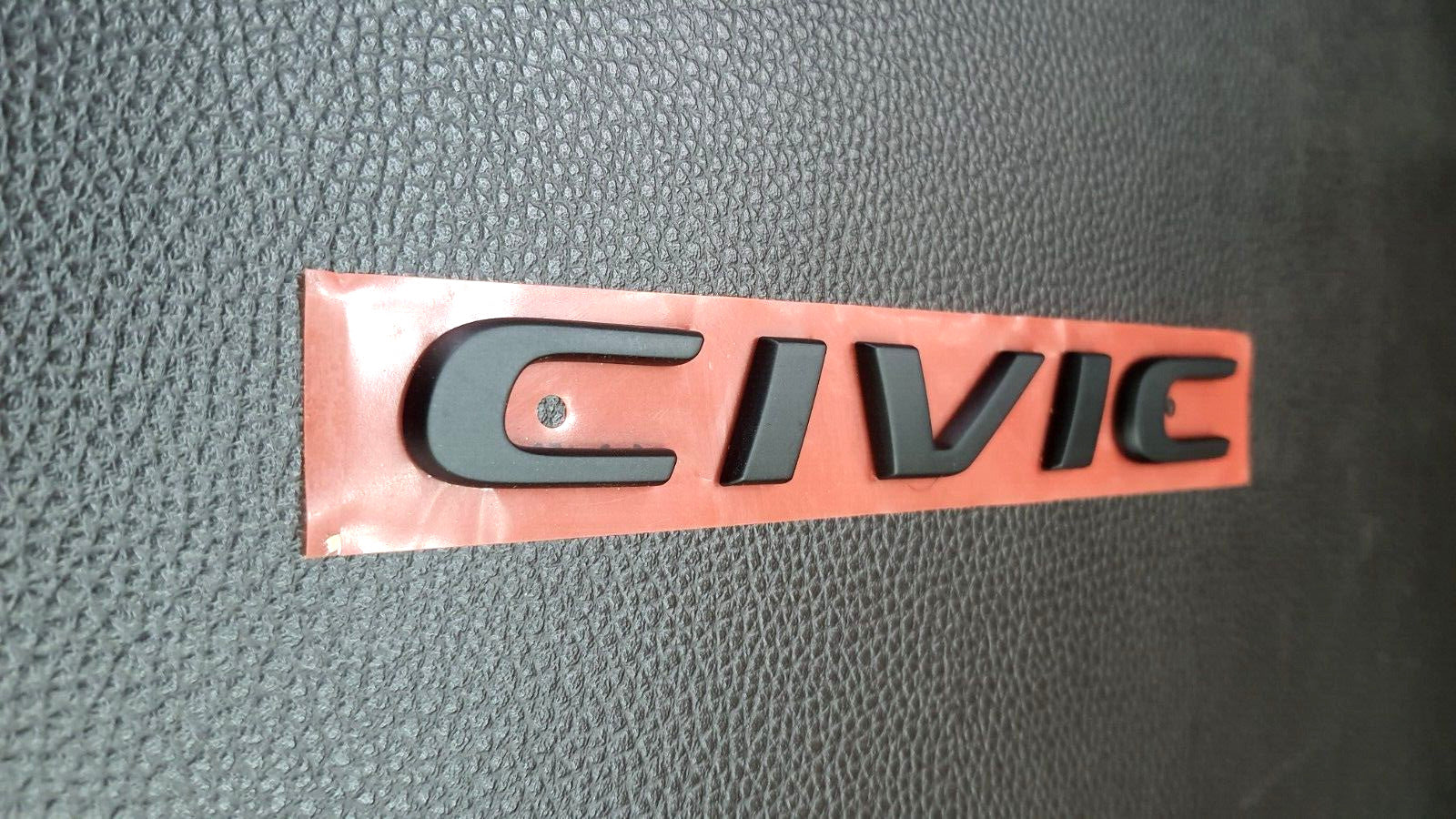 for CIVIC FC FK Matt Black EMBLEM BADGE FOR REAR for HONDA for CIVIC FC FK 2015-21