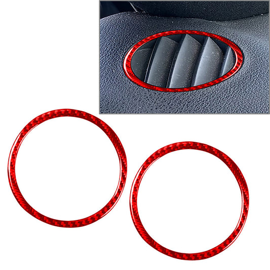 Demist Air Conditioner Vent Outlet Ring Trim for Audi TT 8N 2001-06 Carbon Red