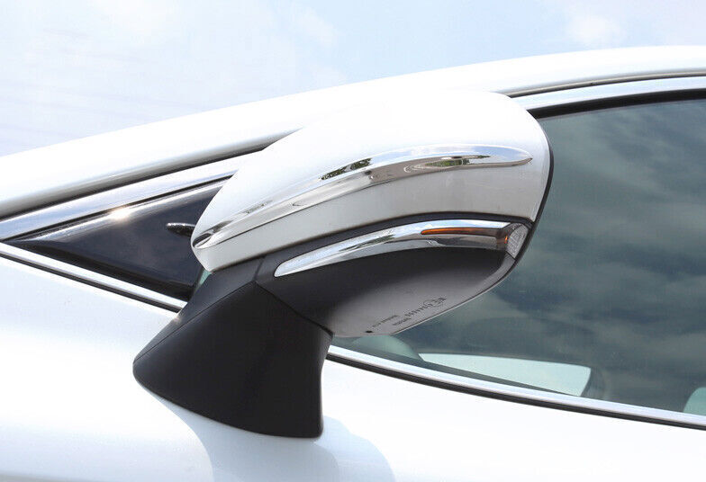 Chrome Exterior Rear View Mirror Strips Trim Steel 2X for Toyota for Camry 2020-2023