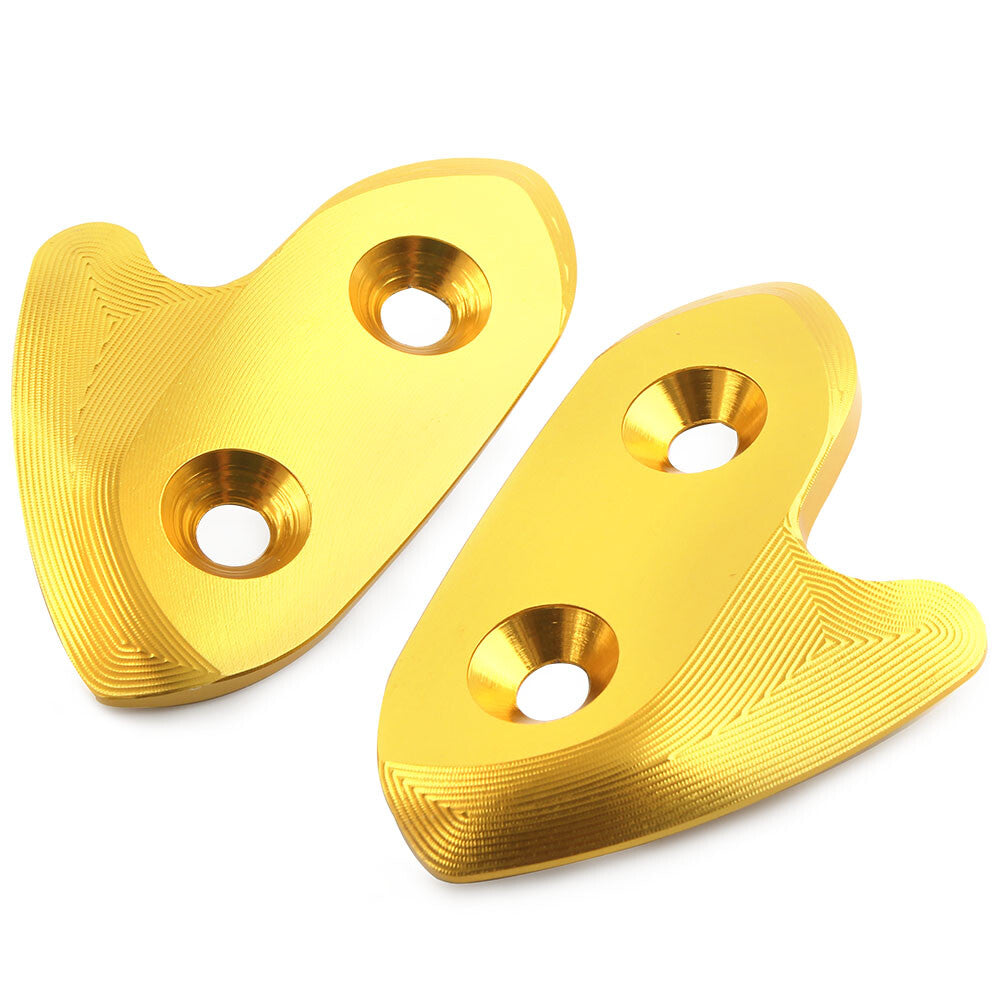 Rearview Mirror Block Off Base Plate Mount Cover for Yamaha YZF-R1 R1 15-19 Gold