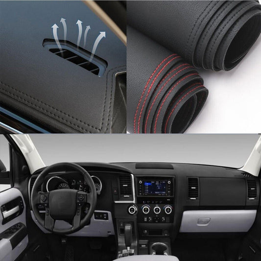 for Toyota Sequoia 2011-2022 Leather Dash Mat Dashboard Cover Dashmat Interior