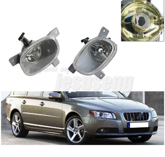 2Pcs Left and Right Front Bumper Fog Light Lamp for Volvo S80 1999-2006