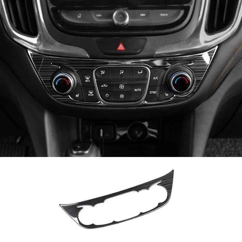 for Chevy Equinox 2018-2023 Black Titanium Center Console AC Switch Button Panel