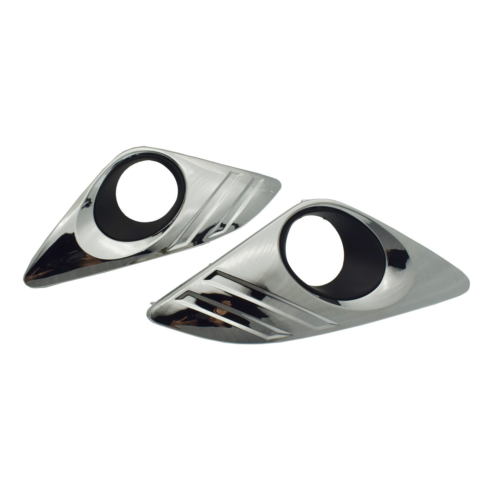 Front LeftRight Bumper Fog Light Trim Bezel Chrome For 2012 -2014 for Toyota for Camry