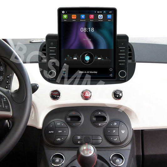 Android 14 Car Radio Vertical Screen Navi Stereo GPS Fit for Fiat 500 2007-2015