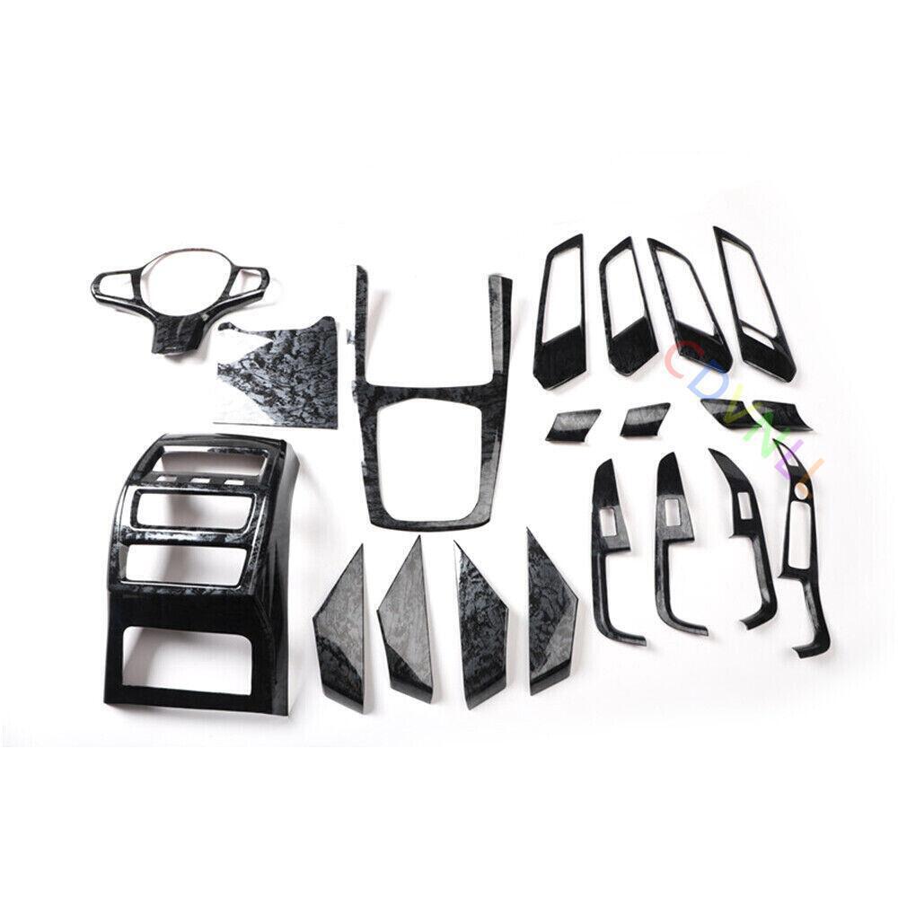 Fit for BMW X5 2019-2023 Black Wood Grain Car Interior Moulding Decor Cover Kit