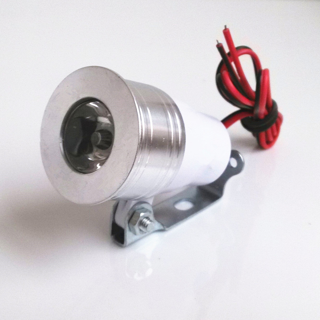 1Pc for Mini Motorcycle White Flash Lamp LED Strobe Flash Warning Signal Spot Light