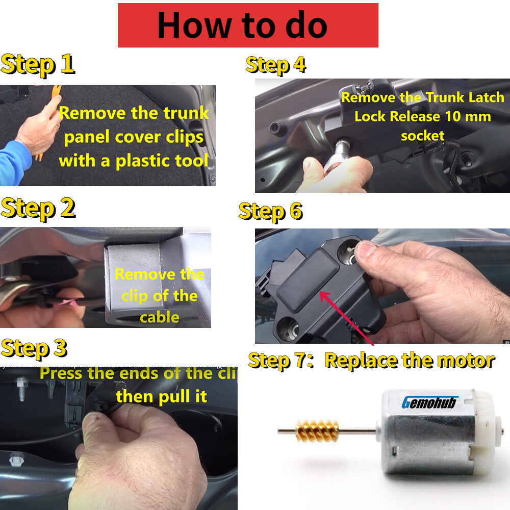 Rear Trunk Lock Actuator motor for 2014-2015 for Kia Sorento 2.4L 3.3L