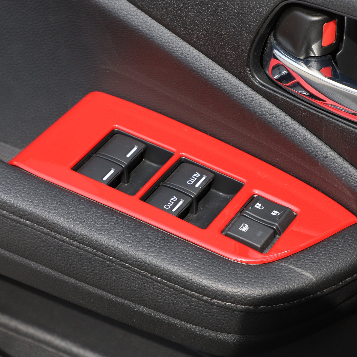Red interior center control air socket trim cover for Toyota 86/ for Subaru BRZ 2022+